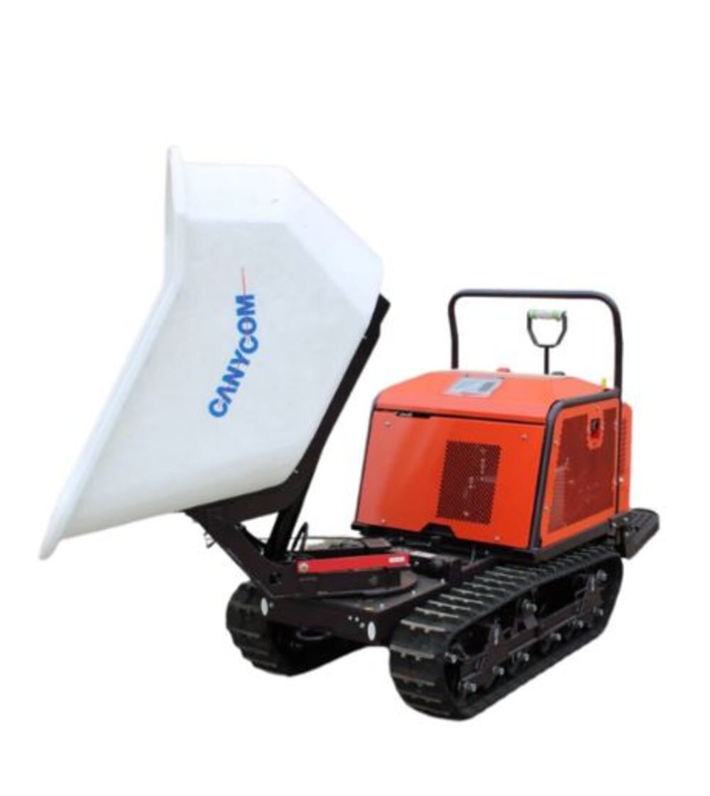 Canycom Self Dumping Rubber Track Concrete Buggy Pivot Dump