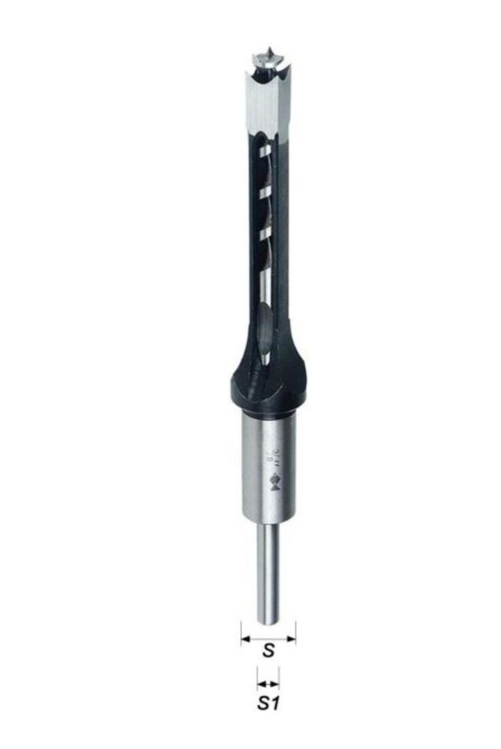 Fisch Mortise Chisel & Bit Set 1/2in Diameter x 5/8in x 7 1/4in Overall Length, large image number 1
