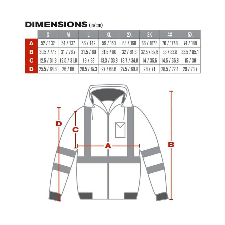 Protective Industrial Products ANSI R3 Bomber Jacket Hi Vis Lime Yellow Small, large image number 5