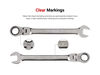 Tekton Flex Head 12 Point RatchetIng CombInation Wrench Set 19 Piece, small image number 4