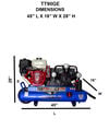 Eagle Compressor Air Compressor 10 Gallon Portable Gas Wheel Barrow, small image number 5