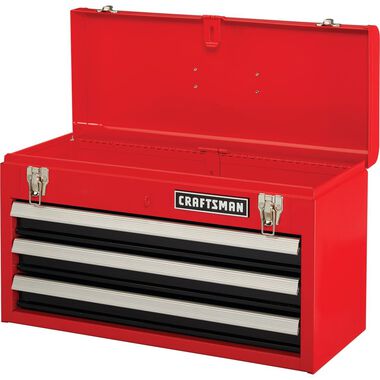 CRAFTSMAN 20 Inch Wide 3 Drawer Metal Tool Box With Ball-Bearing Drawers