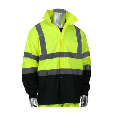 Protective Industrial Products Waterproof Jacket Falcon Hi Vis Yellow ANSI 2X/3X
