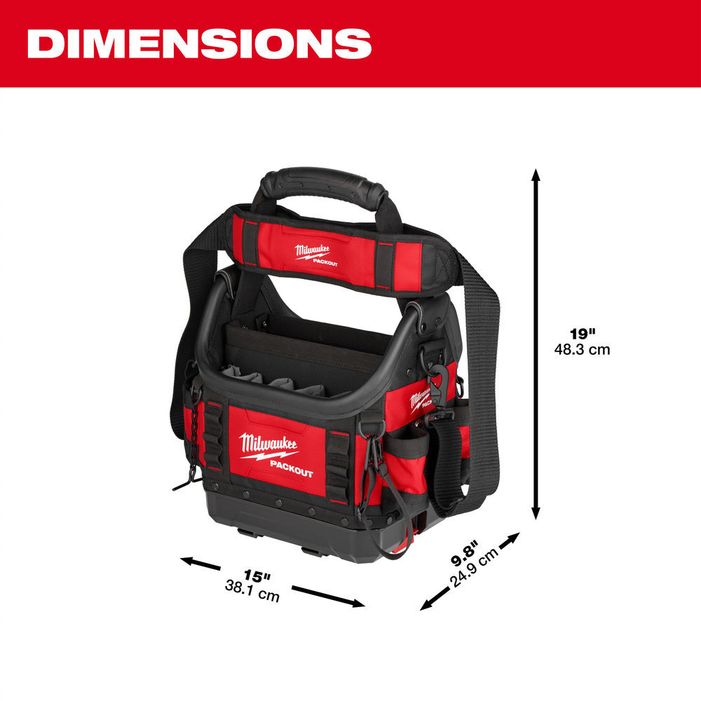 Milwaukee PACKOUT 10 in Structured Tote, large image number 8