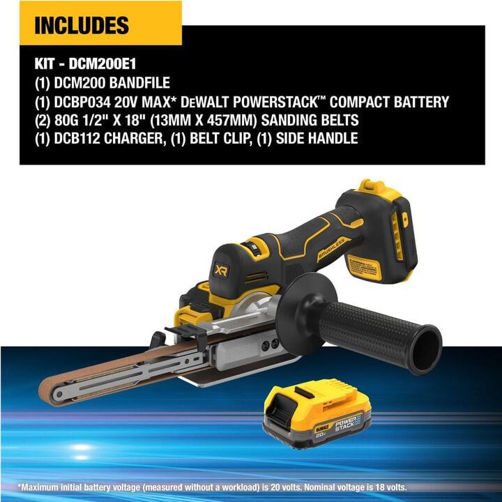 DEWALT 20V MAX XR Bandfile Kit, large image number 1