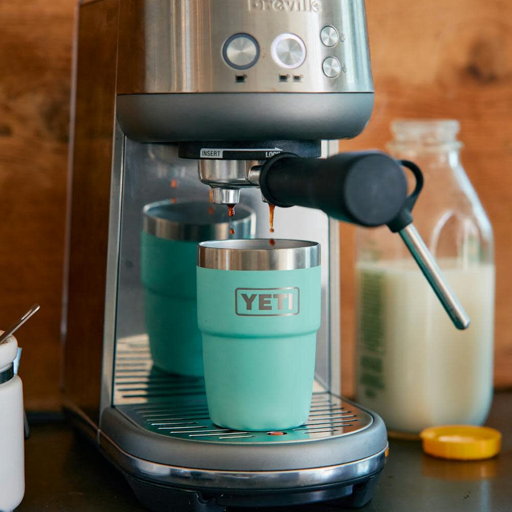 YETI Rambler 8 Oz Ceramic Lining Stackable Cup with MagSlider Lid Tropical White, large image number 4