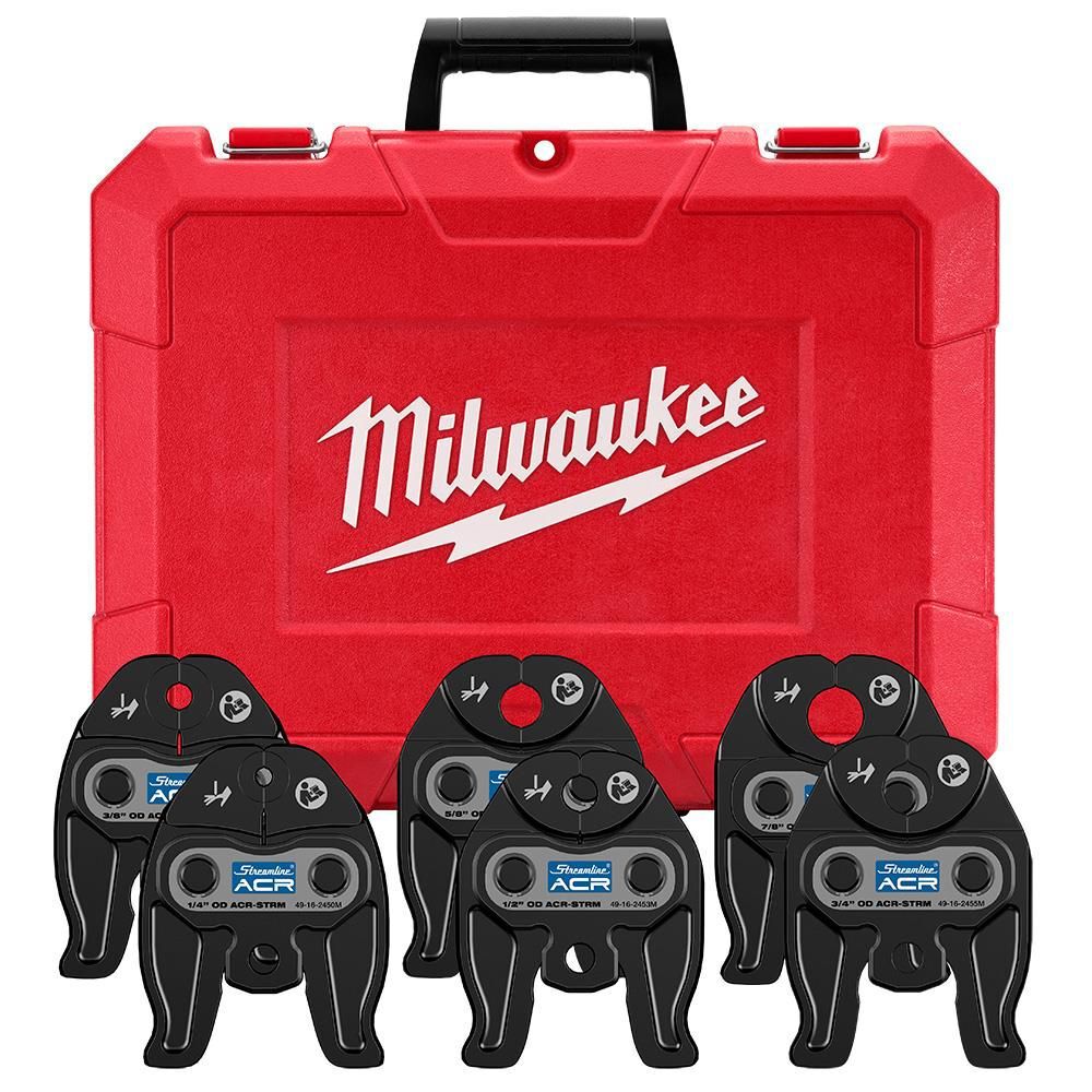 Milwaukee 1/4 - 7/8in Streamline ACR Press Jaw Kit for M12 FORCE LOGIC Press Tool, large image number 1