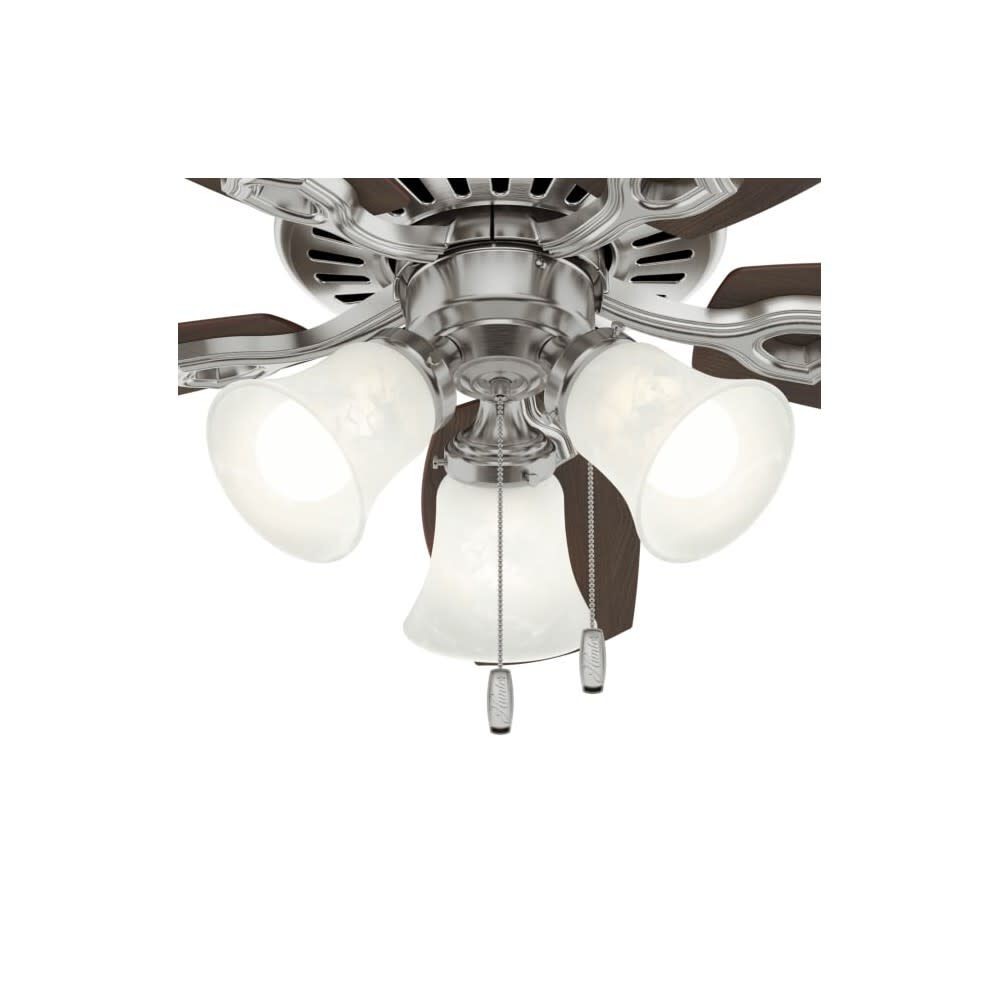 Hunter Fan Builder Ceiling Fan 42in Brushed Nickel Brazilian Cherry, large image number 4