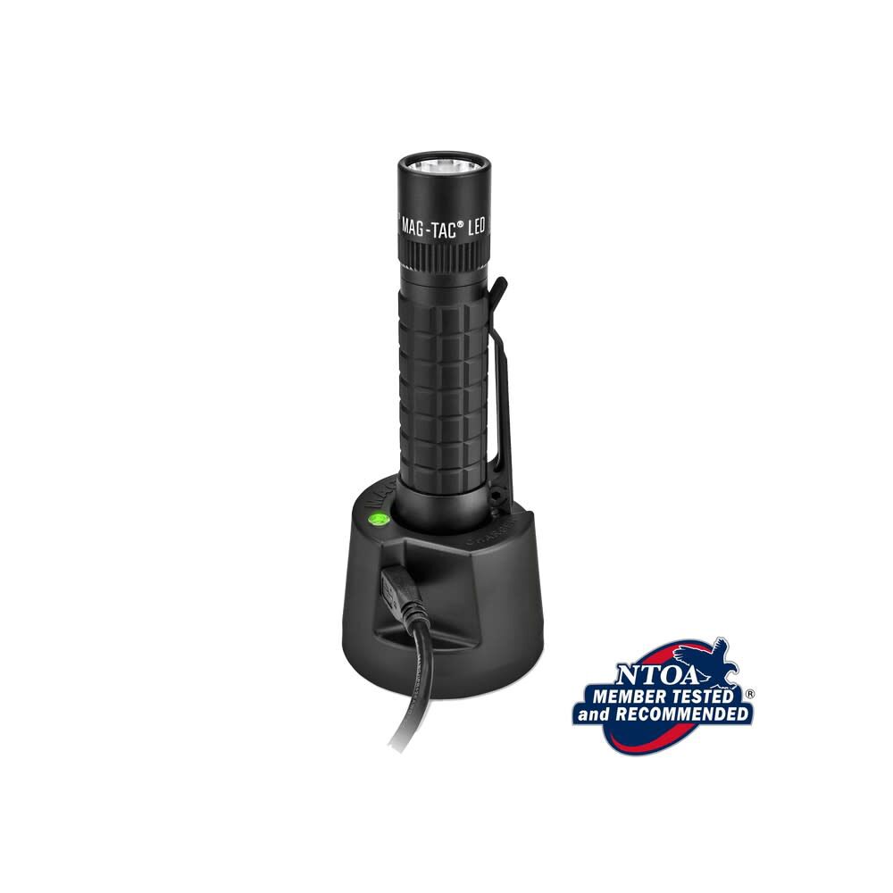 Maglite 671 Lumens Rechargeable Battery-Powered LED Flashlight with Bezel, Black, large image number 5