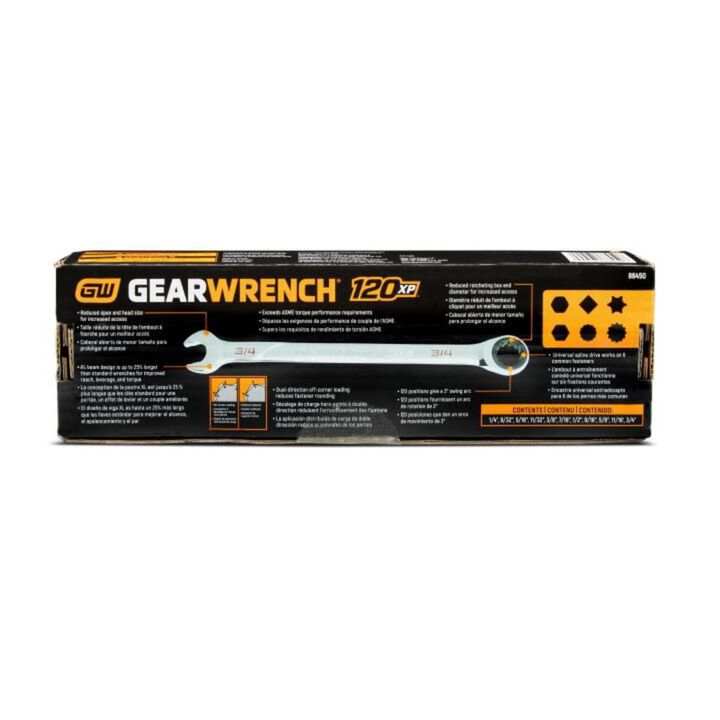 GEARWRENCH 11 Pc 120XP Universal Spline XL Ratcheting Combination SAE Wrench Set, large image number 12