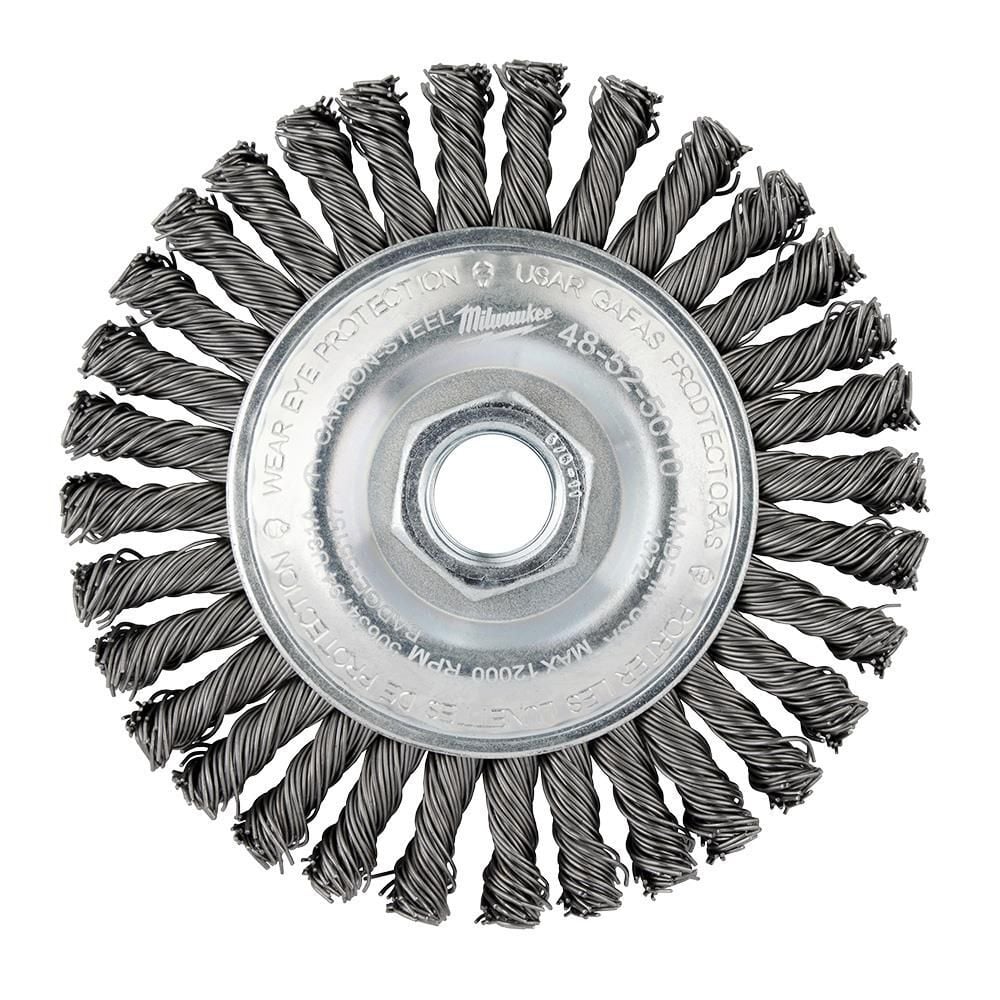 Milwaukee 4 In. 5/8-11 Carbon Steel Stringer Bead Wheel, large image number 1