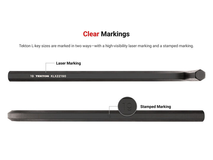 Tekton Flat End Hex L-Key Set, 7/16 - 3/4 Inch 11 - 19 mm, 15 Pieces, large image number 1
