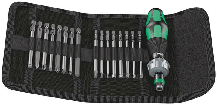 Wera Tools Kraftform Kompakt 60 RA Bits Assortment 17 Pieces