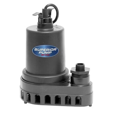 Superior Pump Utility Pump 1/2 HP Thermoplastic