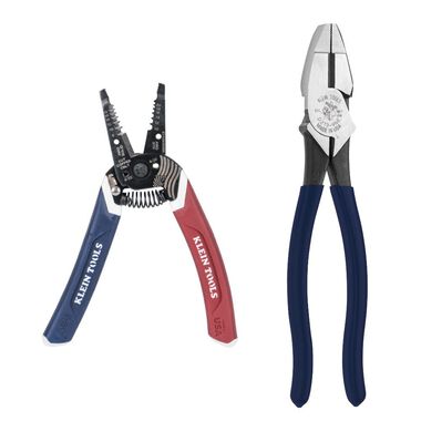 Klein Tools Lineman Plier Stripper Kit 2pc