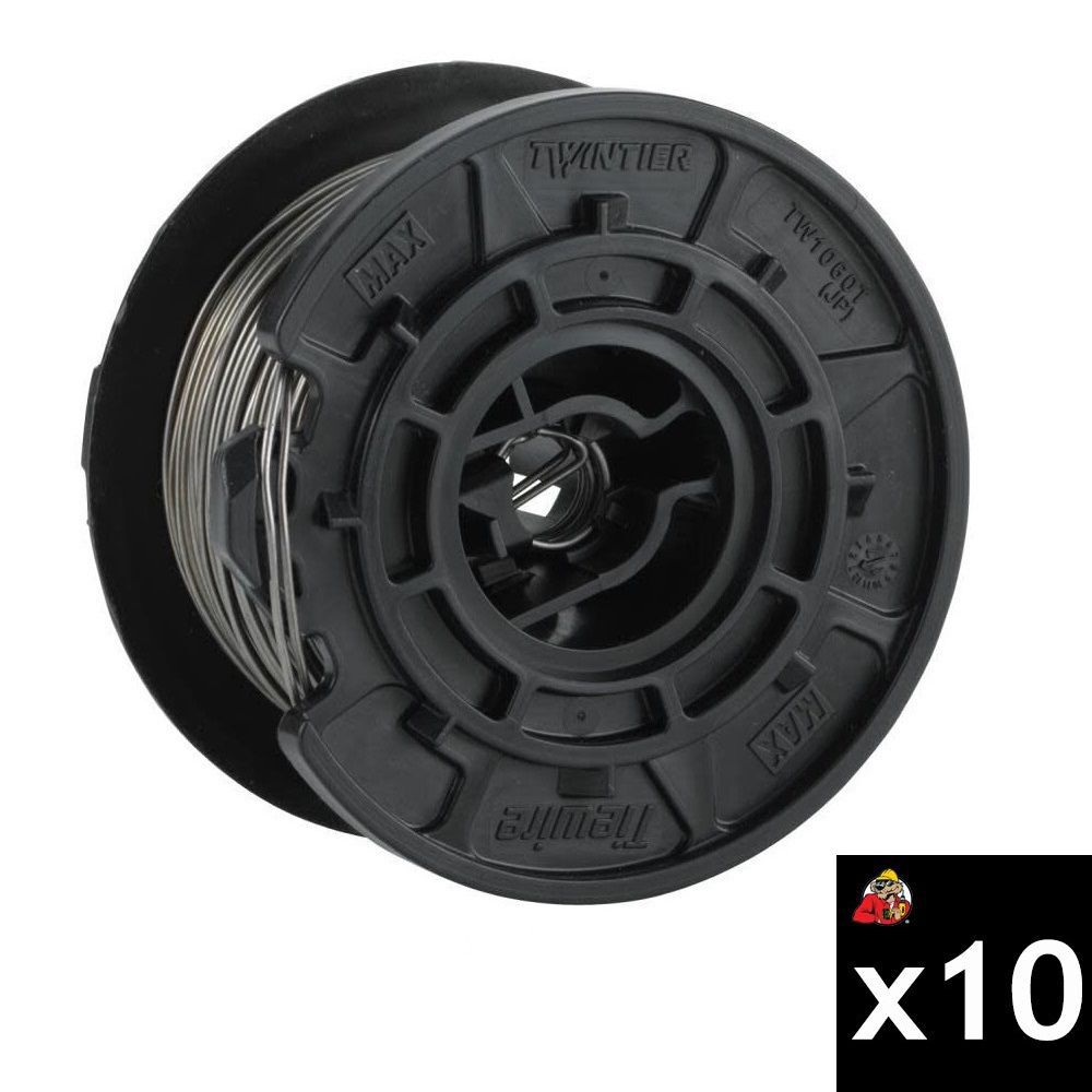 MAX USA 19 Gauge Regular-Grade Steel Tie Wire Bundle 10 Pieces - TW1061T-G