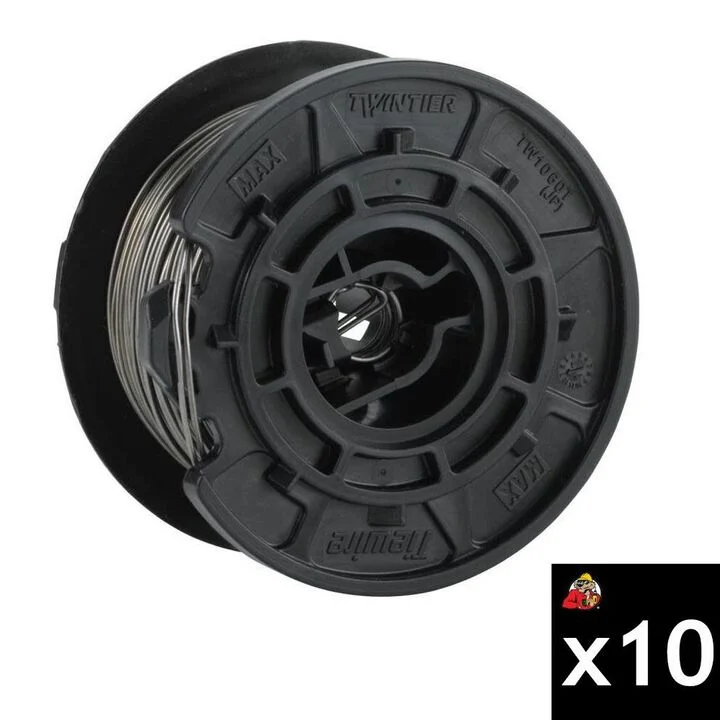 MAX USA 19 Gauge Regular-Grade Steel Tie Wire Bundle 10 Pieces