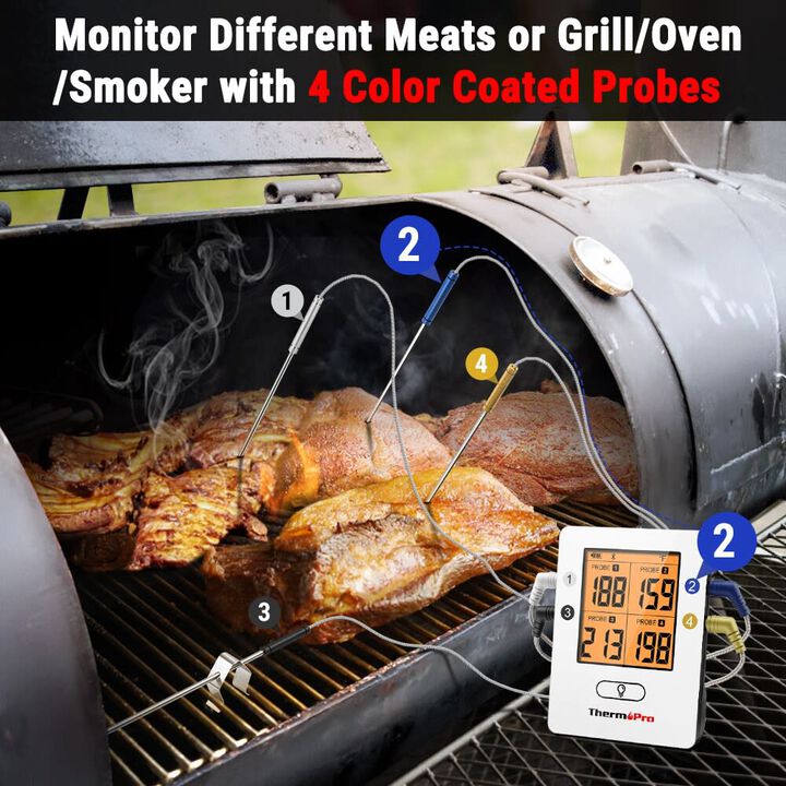 TempPro Bluetooth 4-Probe Meat Thermometer, large image number 4