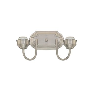 Westinghouse Two-Light Indoor Wall Fixture Brushed Nickel
