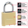 Master Lock 2 Inch x 1 Inch Zinc Body 4-Digit Locking Combination Padlock, small image number 2
