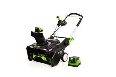 Greenworks 80V 22in Single Stage Snow Blower with 4Ah Battery & Charger Kit