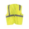 Occunomix Zipper Safety Vest Yellow High Visibility Mesh Standard 3X, small image number 1