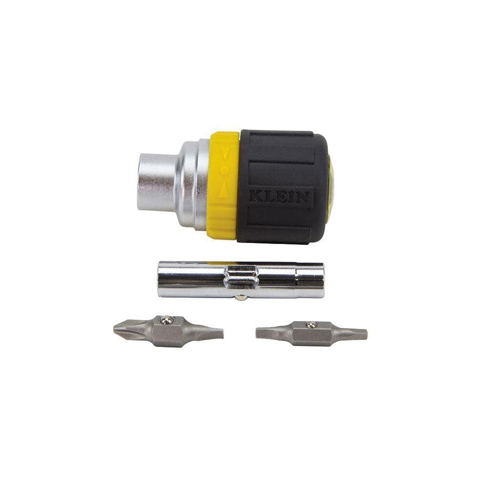 Klein Tools 6-in-1 Screwdriver Sq Recess 3-1/2inch, large image number 4