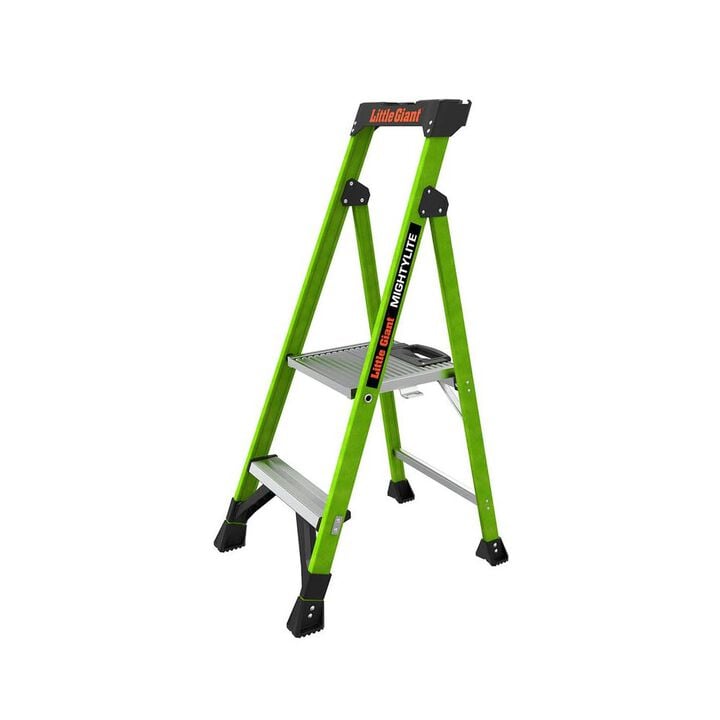 Little Giant Safety MightyLite 4 Ft ANSI Type IA 300 Lbs Fiberglass Stepladder