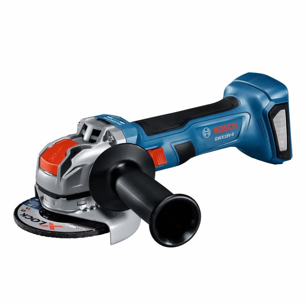 Bosch 18V X LOCK 4 1/2in Angle Grinder (Bare Tool) – GWX18V-8N