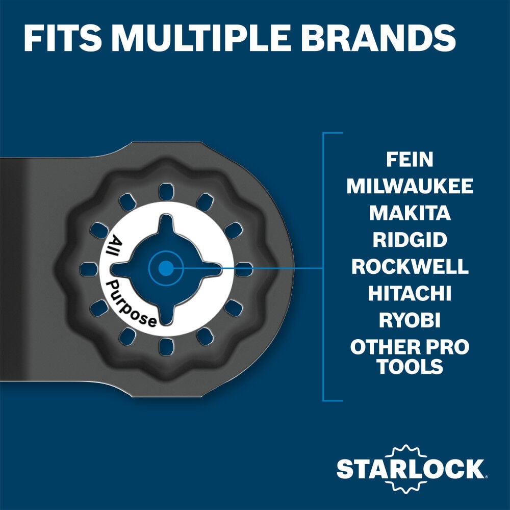 Bosch 3-1/2 Inch Starlock Oscillating Multi Tool Titanium Bi-Metal Segmented Saw Blade, large image number 8