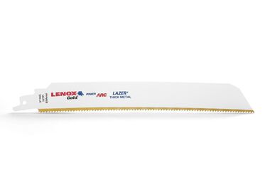 Lenox 9 In. 10 TPI Gold Power Arc Curved Reciprocating Saw Blade 5 pk.