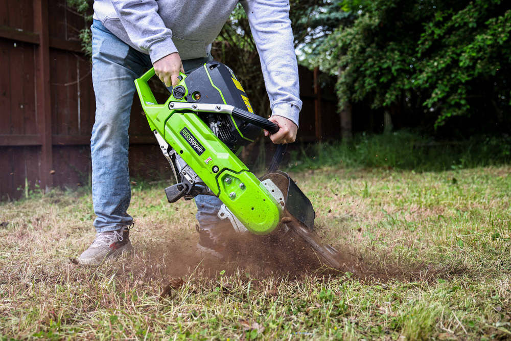 Georipper 16 Inch 74cc Gas Handheld Trencher with EZ Kart, large image number 4