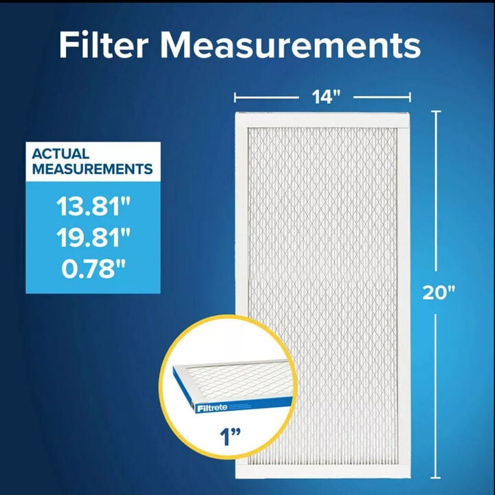 3M Filtrete 14 x 20 x 1-Inch 1900 MPR MERV 13 Allergen Defense Furnace Air Filter, 4-Pack, large image number 2