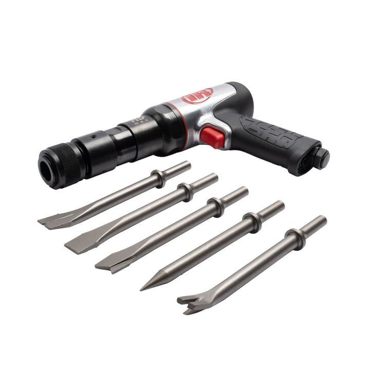 Ingersoll Rand Air Hammer and 5-Piece Chisel Set, 2600 BPM, large image number 3