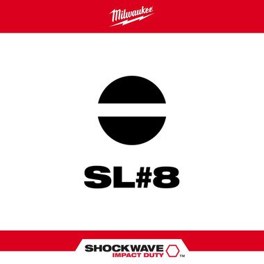 Milwaukee SHOCKWAVE 2 in. Impact Slotted 3/16 in. Power Bit, large image number 1