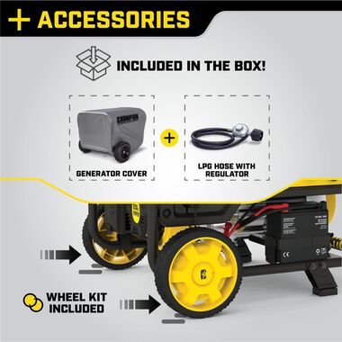 Champion Power Equipment Generator Dual Fuel Portable with Electric Start 3500 Watt, large image number 2