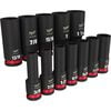 Milwaukee Impact Socket 1/2in Drive SAE 6 Point 12pc, small image number 4