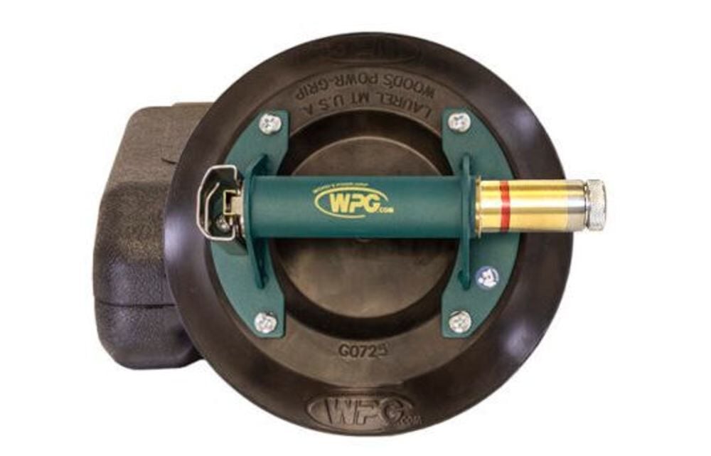 Woods Powr-Grip 9 In. Metal Handle Cup for Surfaces with Low Vacuum Audio Alarm – 91707