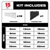 Milwaukee Combination Wrench Set Metric Flex Head Ratcheting 15pc, small image number 2