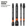 Klein Tools 6 Inch Impact Driver and Socket Extension Bar Set 4 Piece, small image number 2