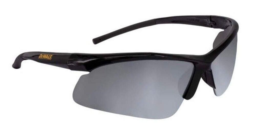 DEWALT Protective Eyewear, Silver Mirror Lens, Black Polycarbonate Frame – DPG51-6C