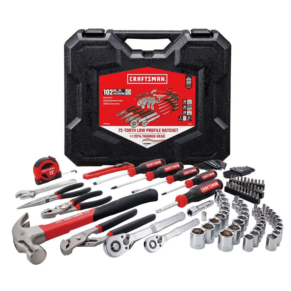 CRAFTSMAN 102Pc Mixed Mechanics Tool Set, large image number 2