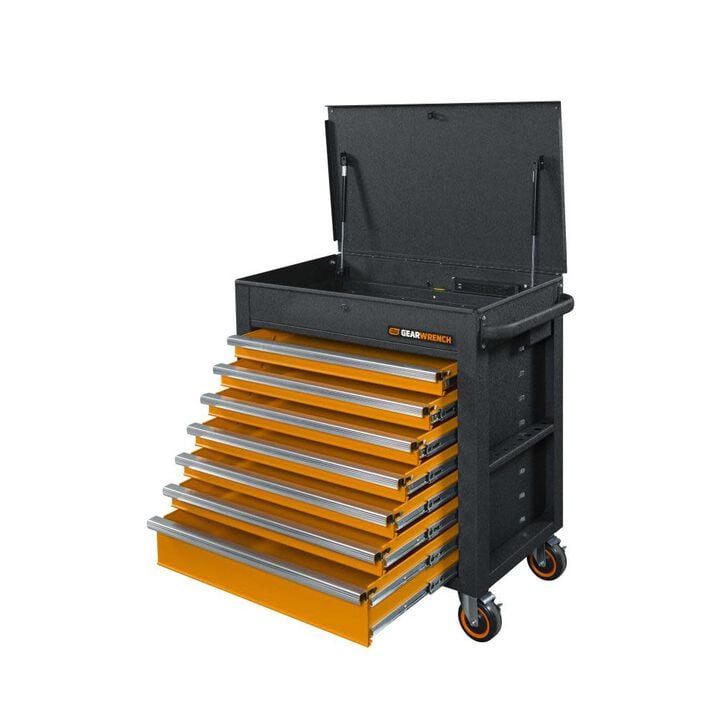 GEARWRENCH GSX Series Rolling Tool Cart Tilt Top 35in 7 Drawer, large image number 1