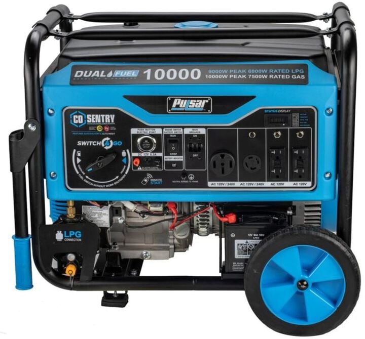 Pulsar Products 10,000 Watt Dual Fuel 50-State Portable Generator with CO Alert, large image number 5