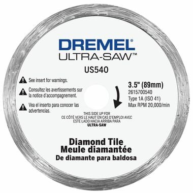 Dremel 3.5 In. Ultra-Saw Tile Cut-Off Wheel, large image number 0