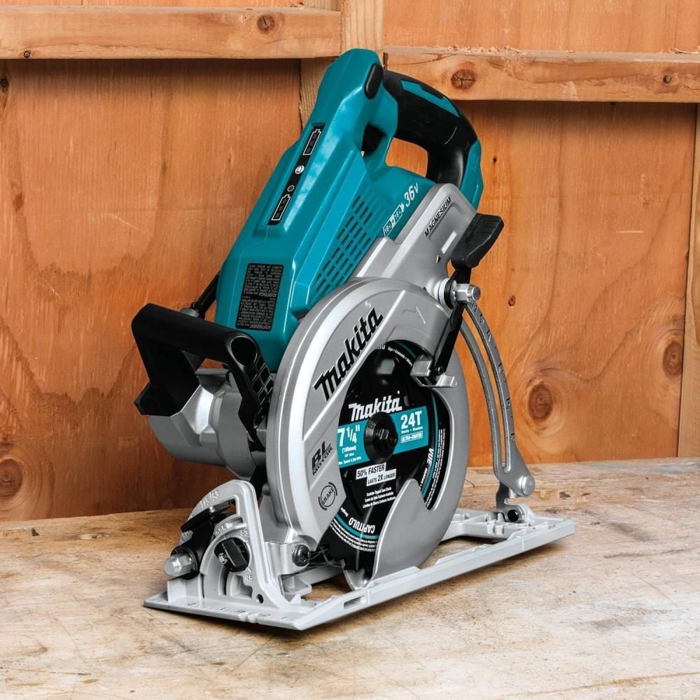 Makita 18V X2 (36V) LXT Rear Handle 7-1/4in Circular Saw Kit, large image number 6