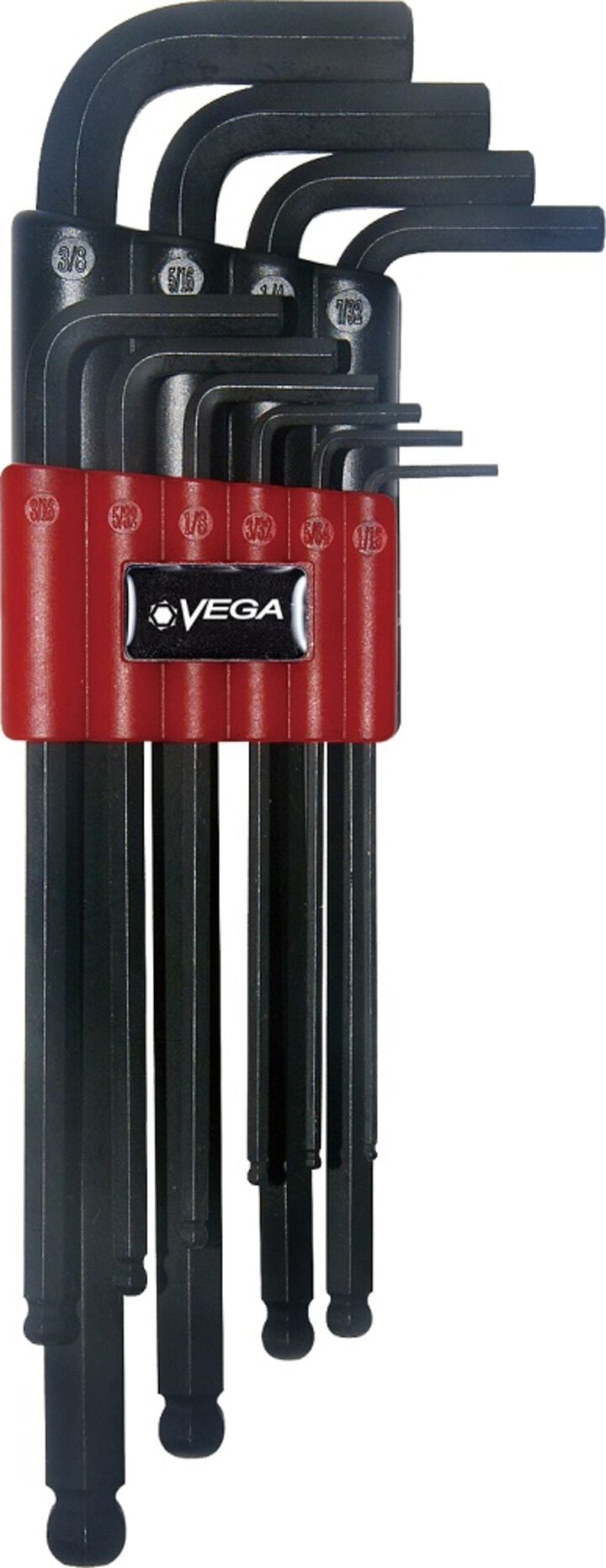 Vega Ball-End Hex L-Key Set - Inch, Long, 10 Piece