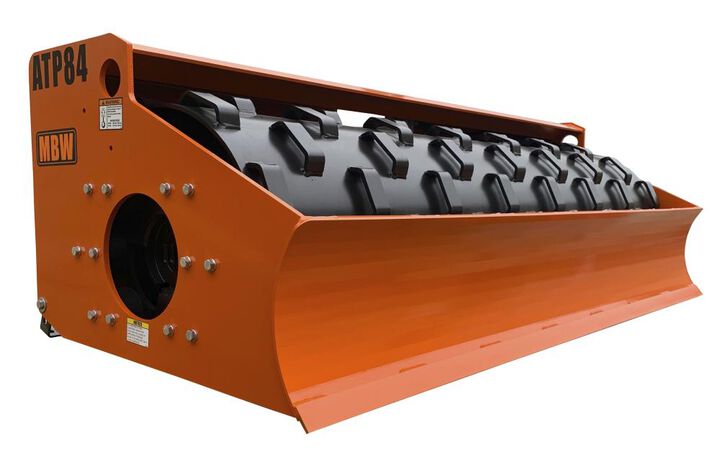 MBW 84 Inch Skid Steer Padded Roller Attachment