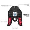 Milwaukee 3/4 Inch ZoomLock MAX Press Jaw for M18 FORCE LOGIC Press Tools, small image number 2