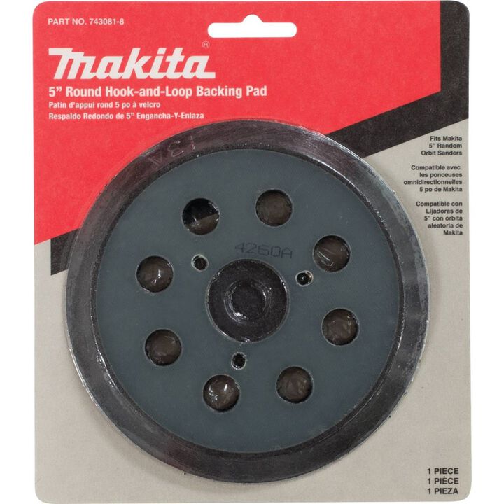 Makita 5in Round Backing Pad Hook & Loop, large image number 2
